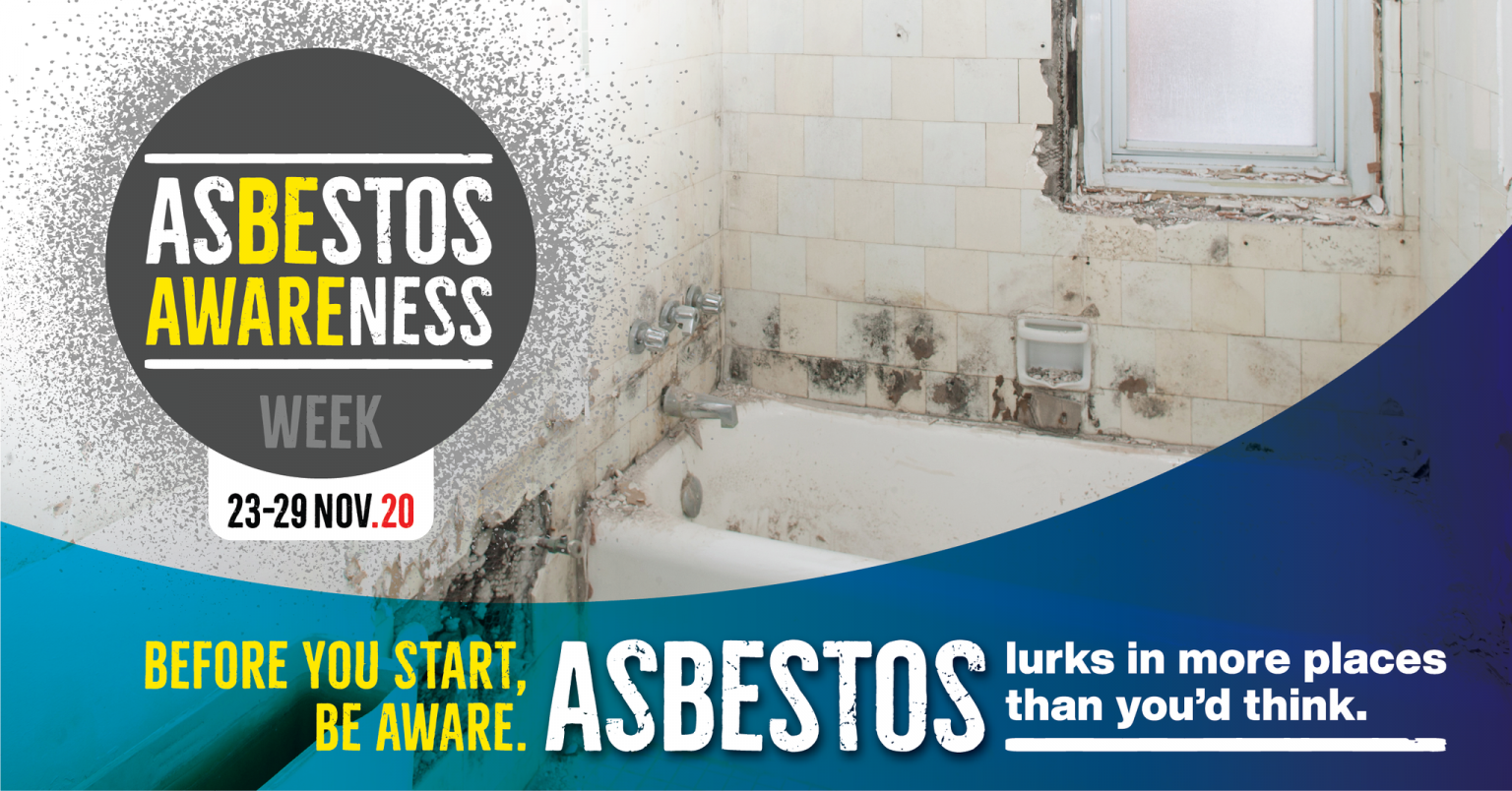 Asbestos Awareness Week 2020 Be Aware Bathrooms adfa Asbestos