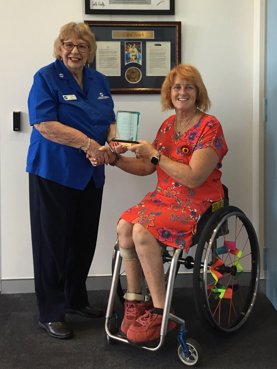 Maree Stokes receives NSW Community Service Award for 2024 from MP Liesl Tesch