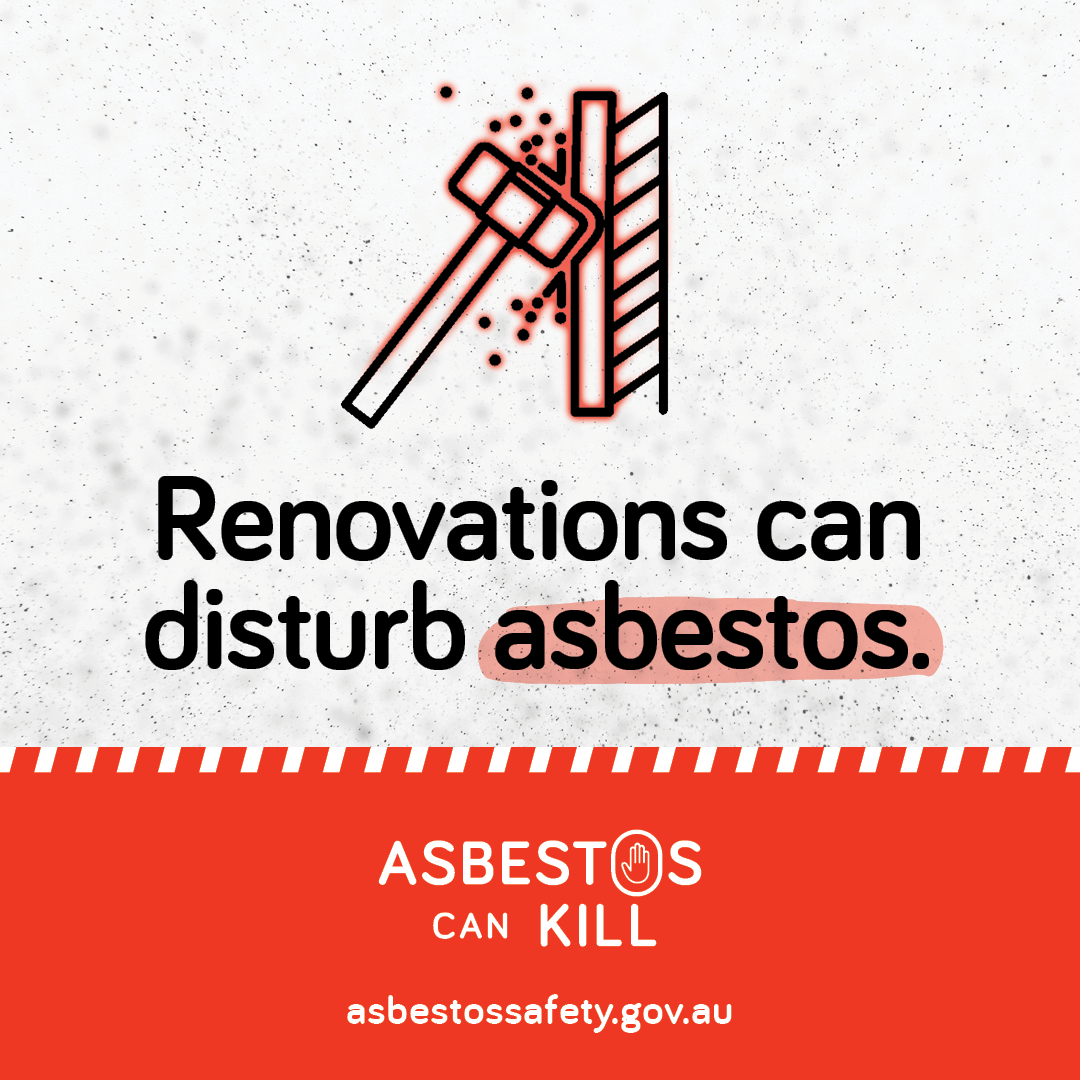 Renovations can disturb asbestos
